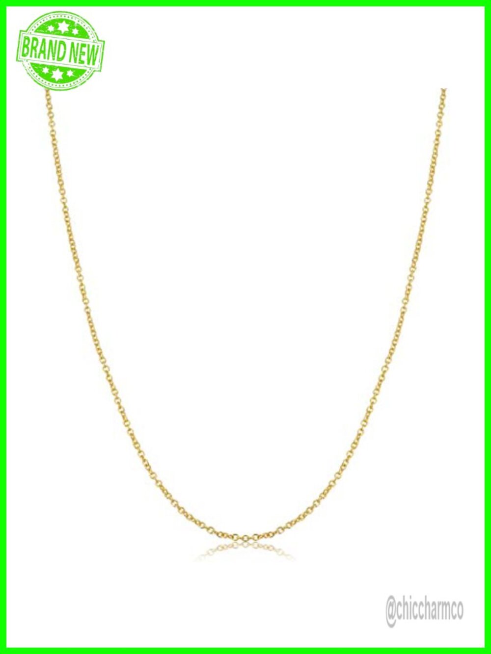14k Gold Filled Cable Chain Necklace 22 Inch Layering